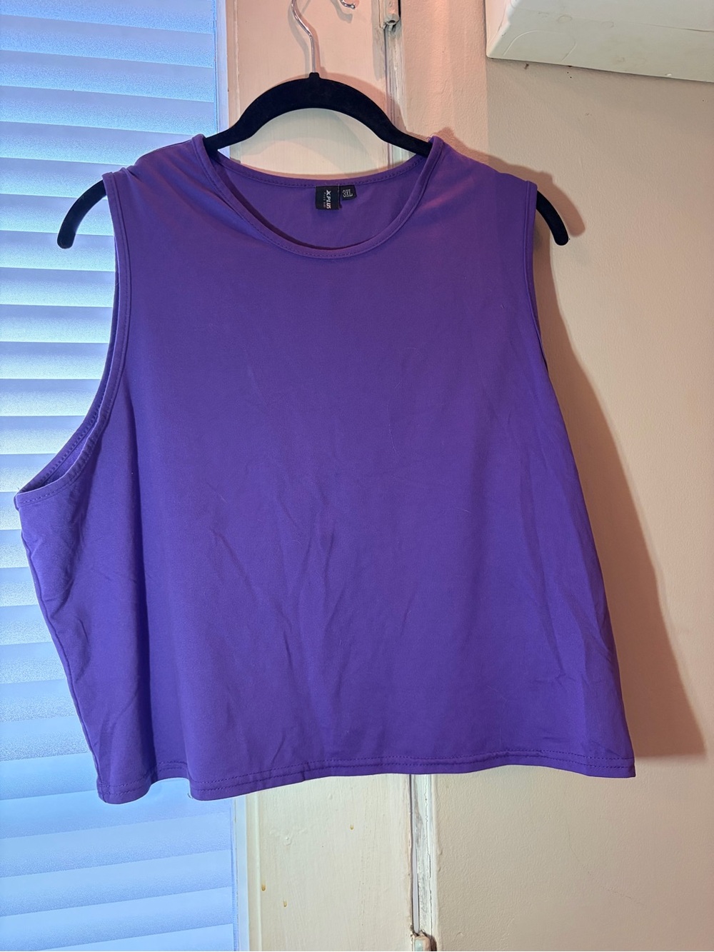 Classic Purple Sleeveless Crop Tank Top - Unbranded M17